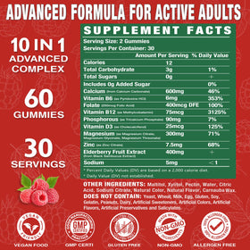 Emballage des gummies Putaojun au calcium magnésium zinc framboise