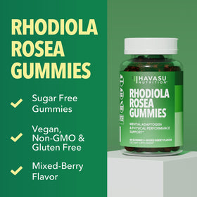 Emballage des gummies Rhodiola Rosea HAVASU NUTRITION