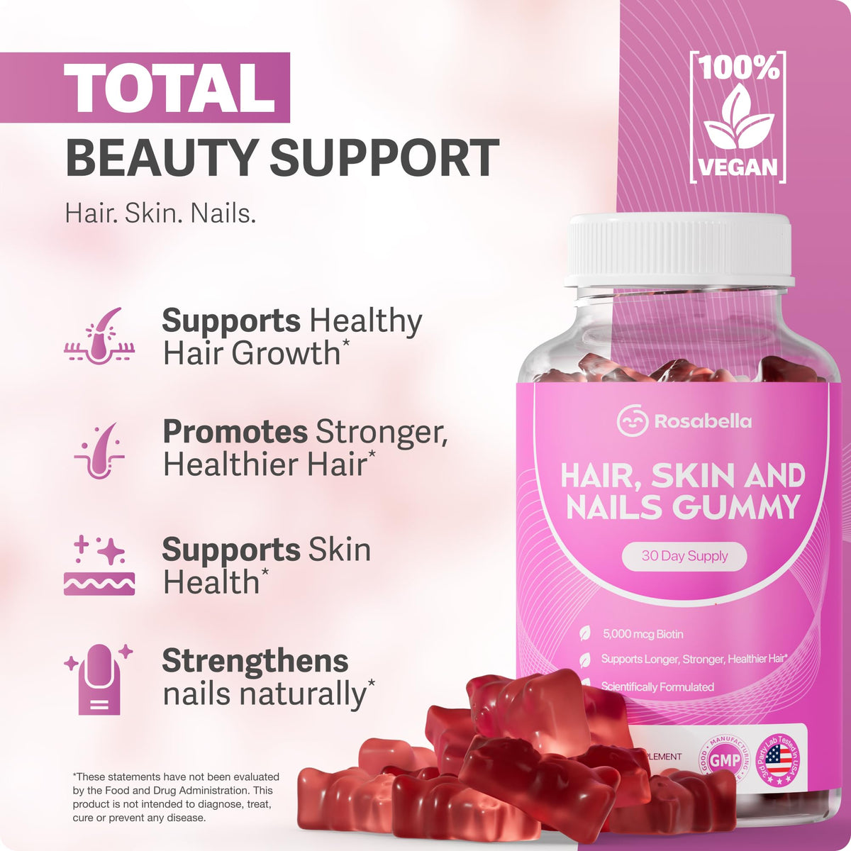 Emballage des gummies Rosabella sur une surface en bois