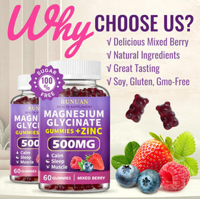 Emballage des gummies RUNUAN avec fruits rouges