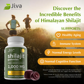 Emballage des gummies Shilajit Jiva Botanicals