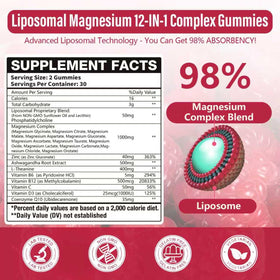 Emballage des gummies Simhould Complex Magnésium Liposomal