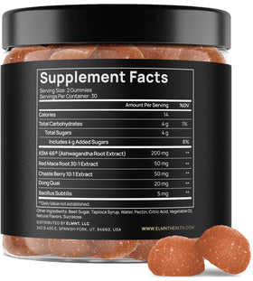 Emballage des gummies TERRA ELMNT KSM66® Ashwagandha