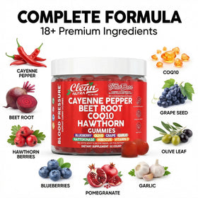Emballage des gummies VasoEase Clean Nutraceuticals