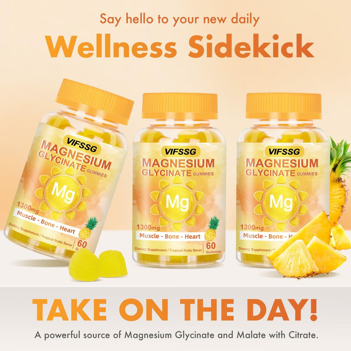 Emballage des gummies VIFSSG avec ingrédients naturels
