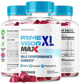 Emballage des gummies Vigor XL Max LIVORKA sur un fond blanc