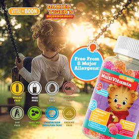 Emballage des gummies Vital+Boon pour enfants, 60 unités