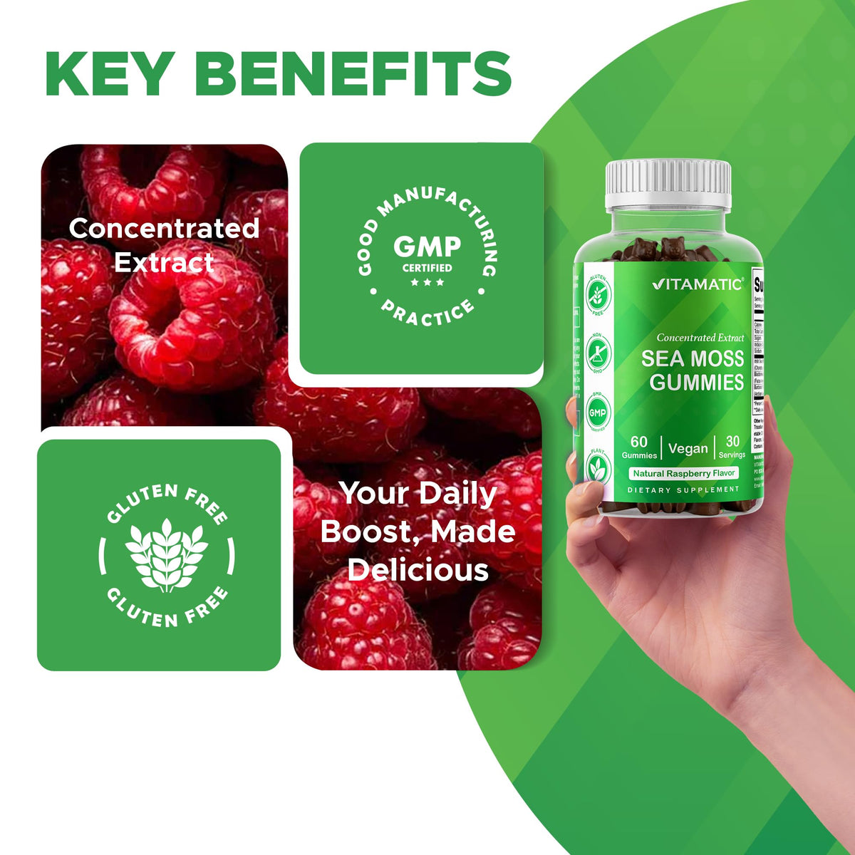 Emballage des gummies Vitamatic 60 pièces