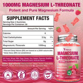 Emballage des gummies Yikecao de magnésium L-thréonate 1000mg