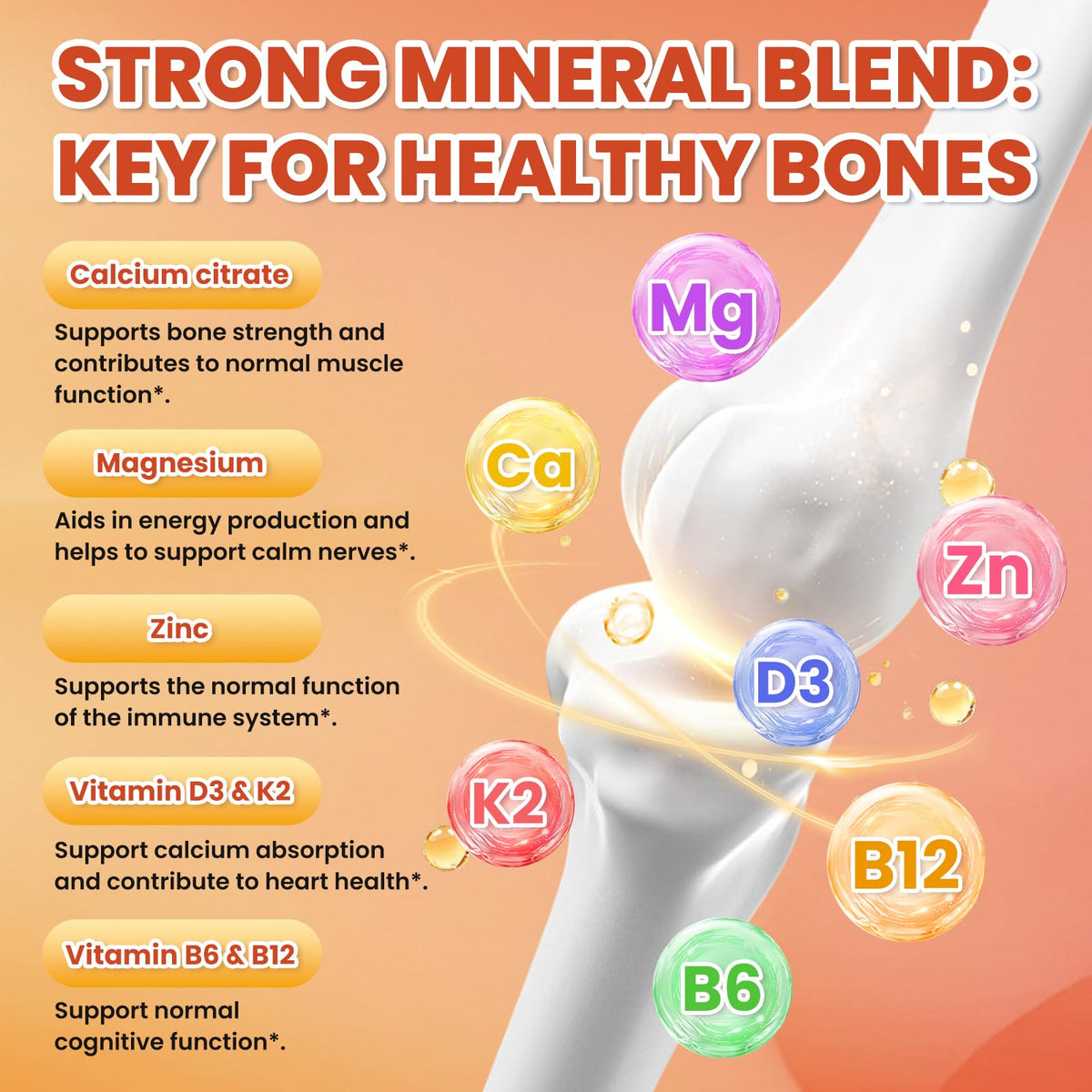 Emballage des Gummy de Citrate de Calcium 1200mg sur une table