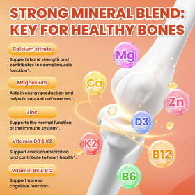 Emballage des Gummy de Citrate de Calcium 1200mg sur une table
