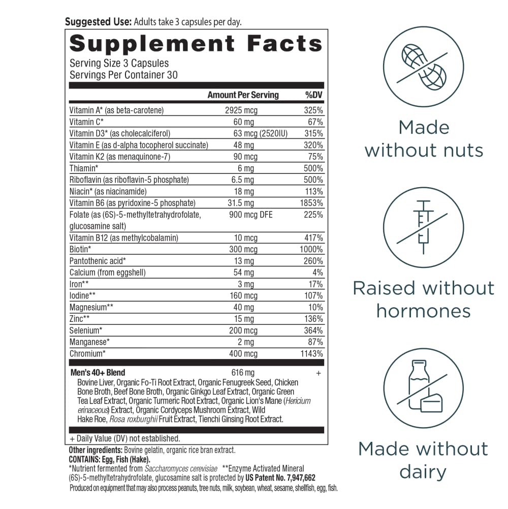 Emballage des Multivitamines Ancient Nutrition pour Hommes