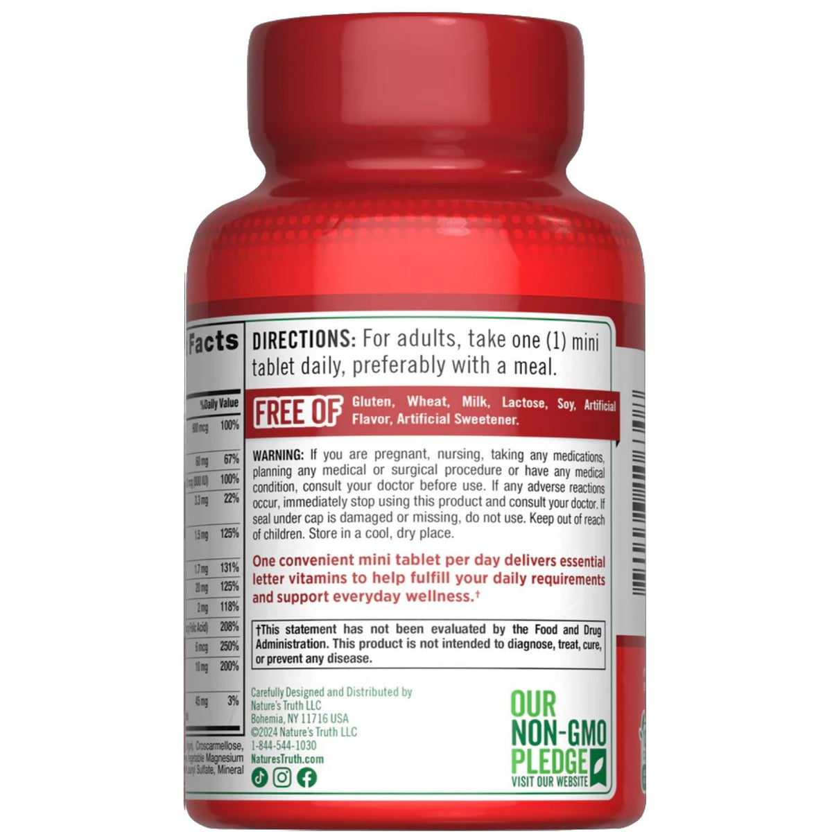 Emballage des Multivitamines Essentielles Nature's Truth