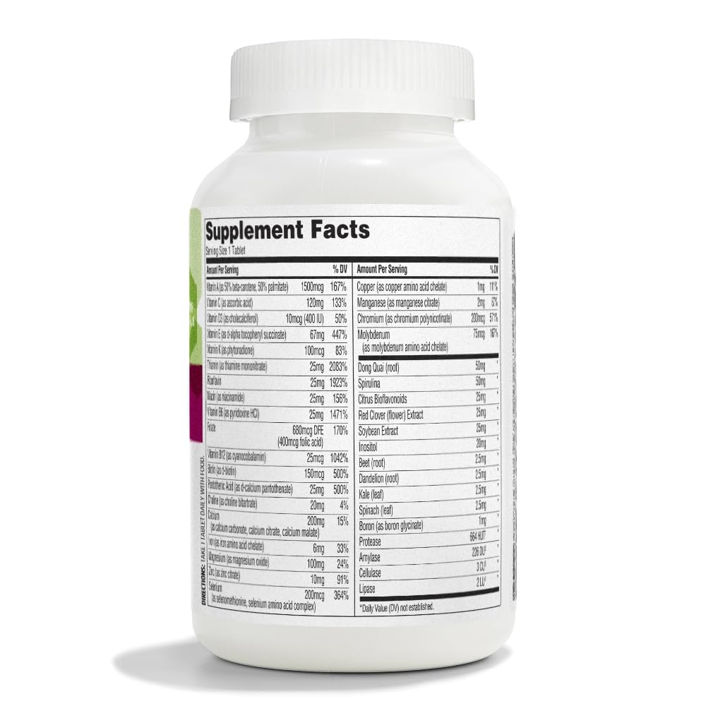 Emballage des multivitamines Femmes 365, côté