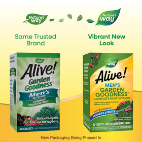Emballage des Multivitamines Garden Goodness de Nature's Way
