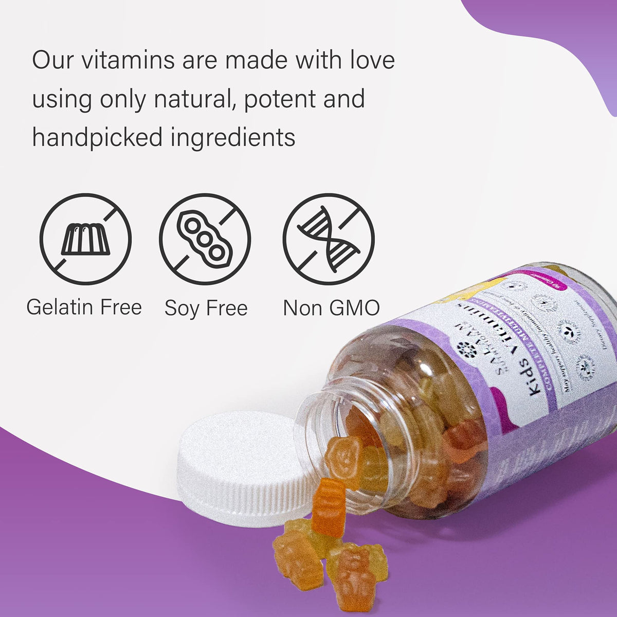 Emballage des multivitamines gélifiées Salaam Nutritionals