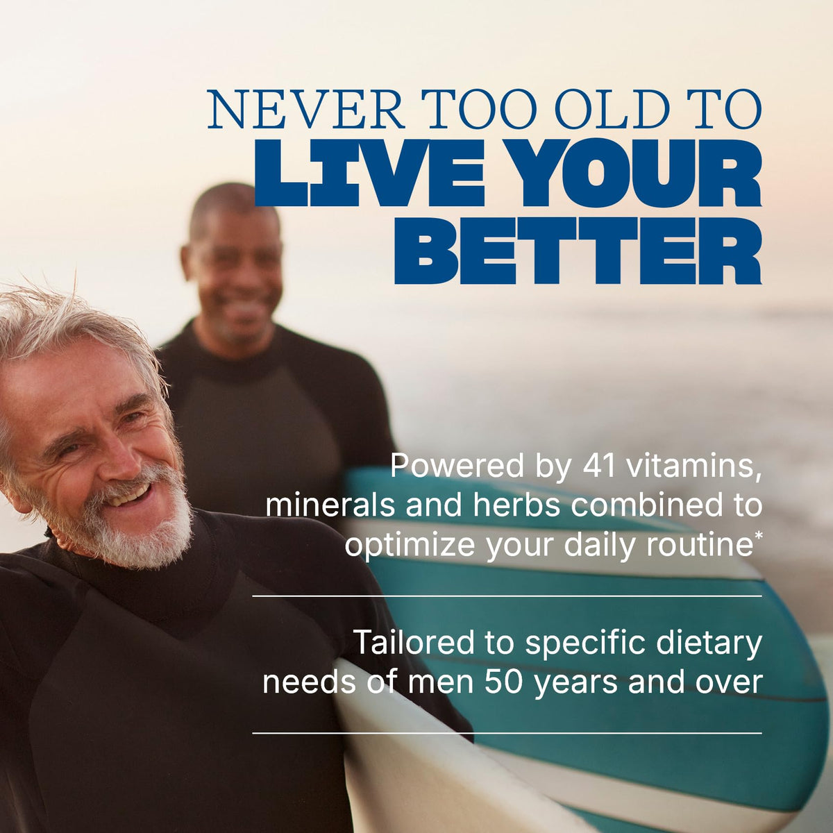 Emballage des Multivitamines Swisse pour Hommes 50+, vue arrière