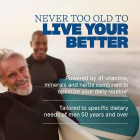 Emballage des Multivitamines Swisse pour Hommes 50+, vue arrière