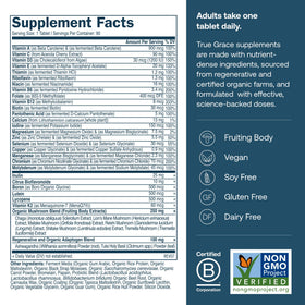 Emballage des Multivitamines True Grace 40+