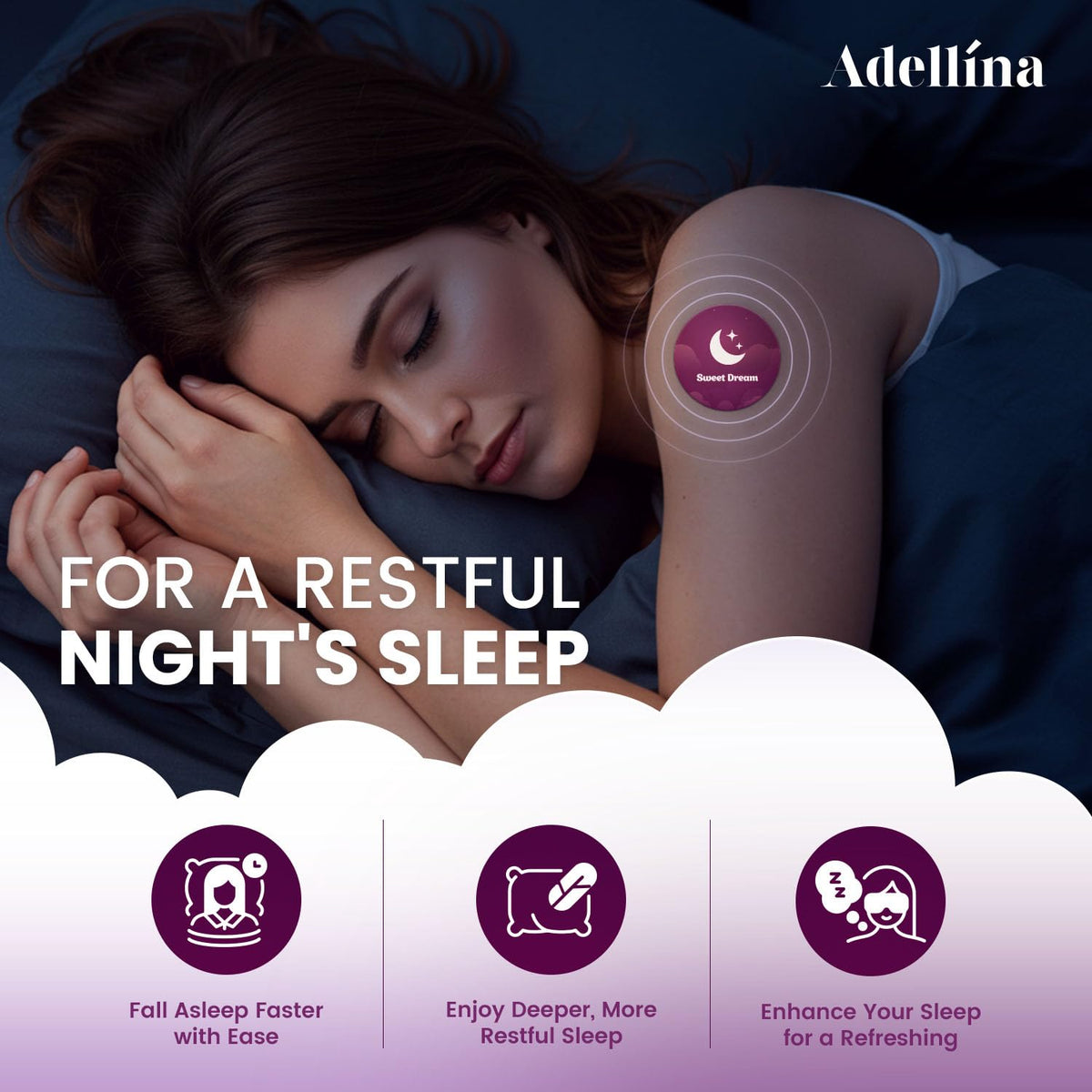 Emballage des patches de sommeil Adellina