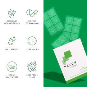 Emballage des patches multivitamines The Patch Remedy
