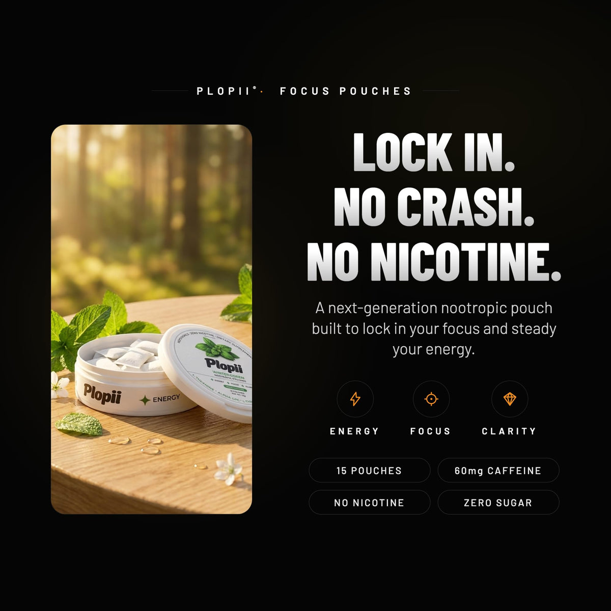 Emballage des pochettes Plopii Nootropiques