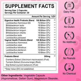 Emballage des Probiotiques Heafetine avec informations nutritionnelles