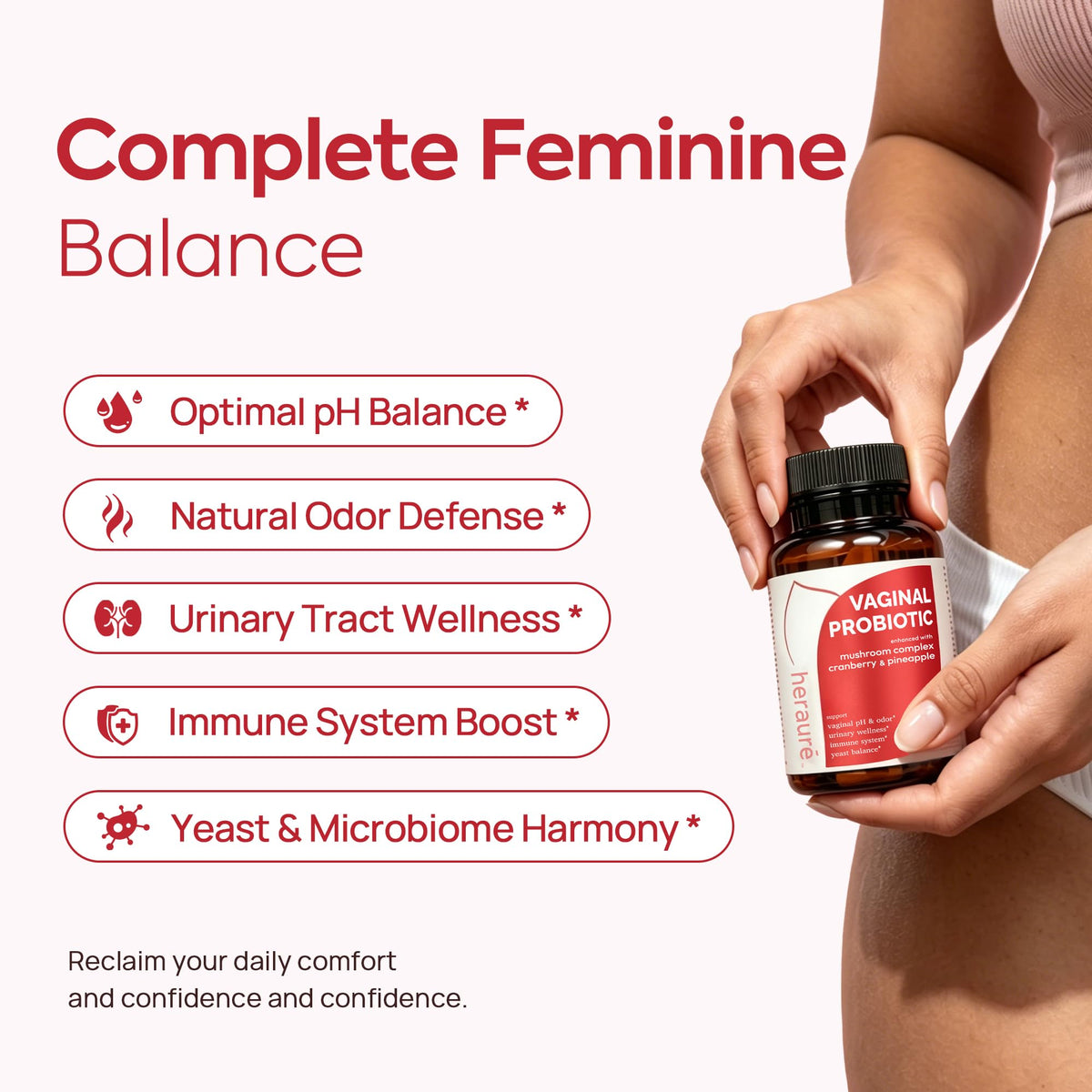 Emballage des Probiotiques Vaginales HerAuré