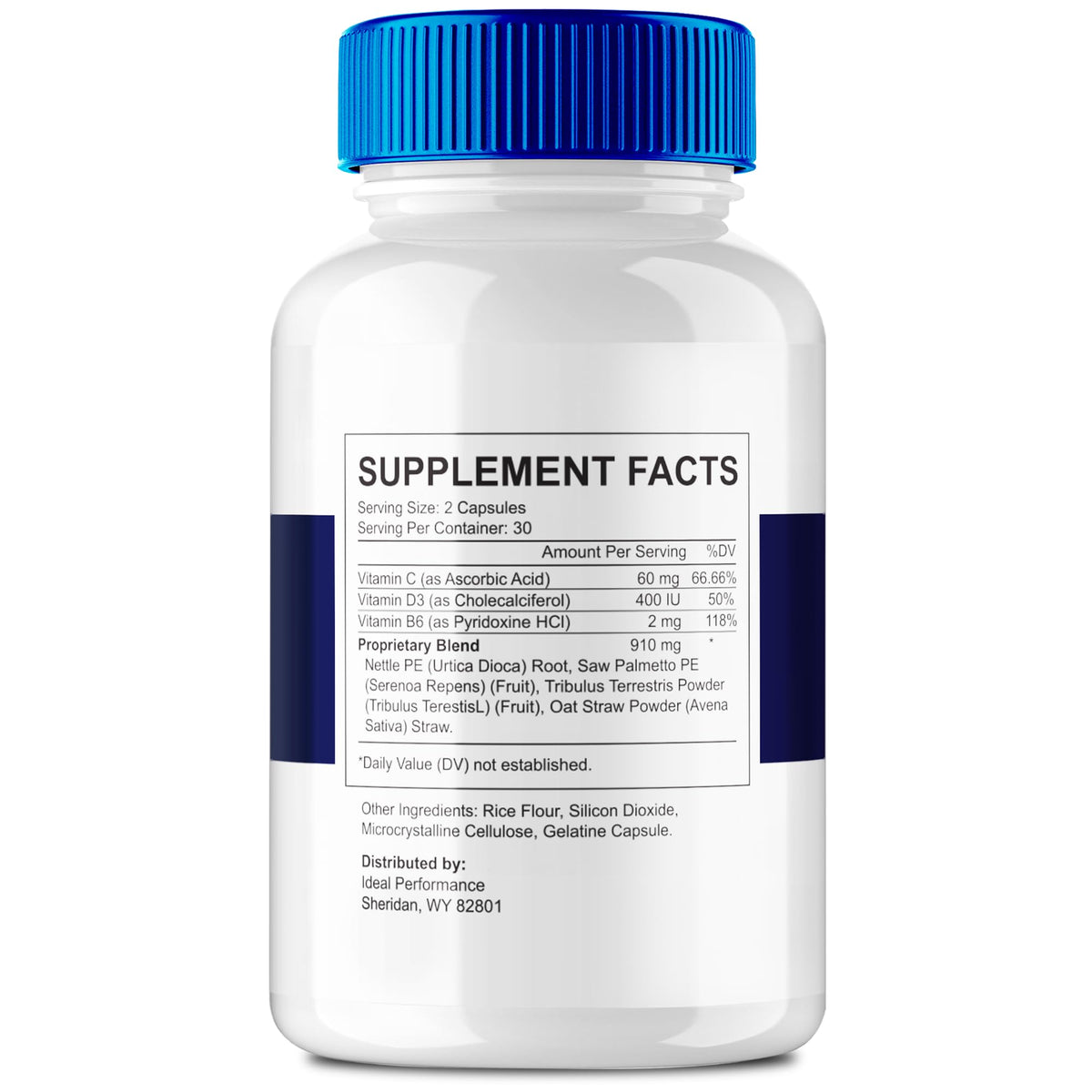 Emballage des ProstaBliss Capsules avec étiquette