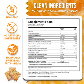 Emballage des sachets de poudre de vitamine C avec zinc de Dr. Price's