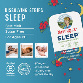 Emballage des strips dissolvants MARYRUTH'S avec informations nutritionnelles