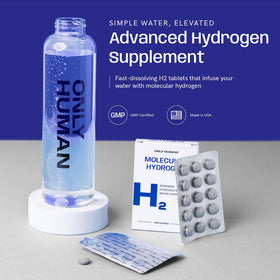 Emballage des tablettes d'hydrogène moléculaire uniquement humain