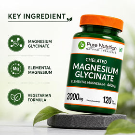 Emballage des tablettes de Magnésium Chélaté PURE NUTRITION