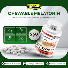 Emballage des tablettes de melatonine LANDAU, côté