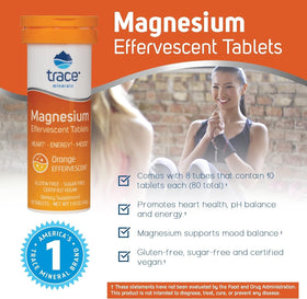 Emballage des tablettes effervescentes de magnésium Trace Minerals