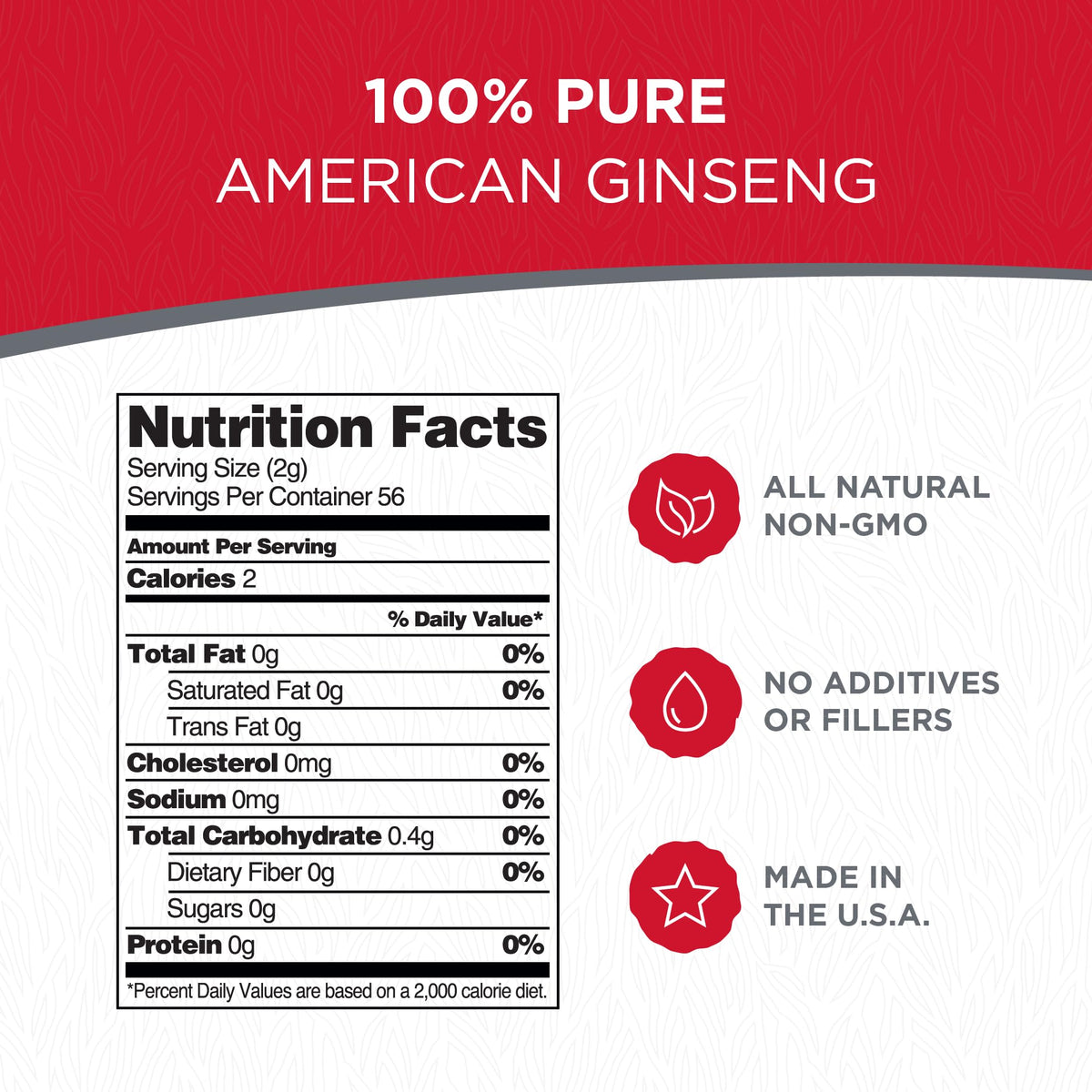 Emballage des tranches de ginseng Dairyland 120g