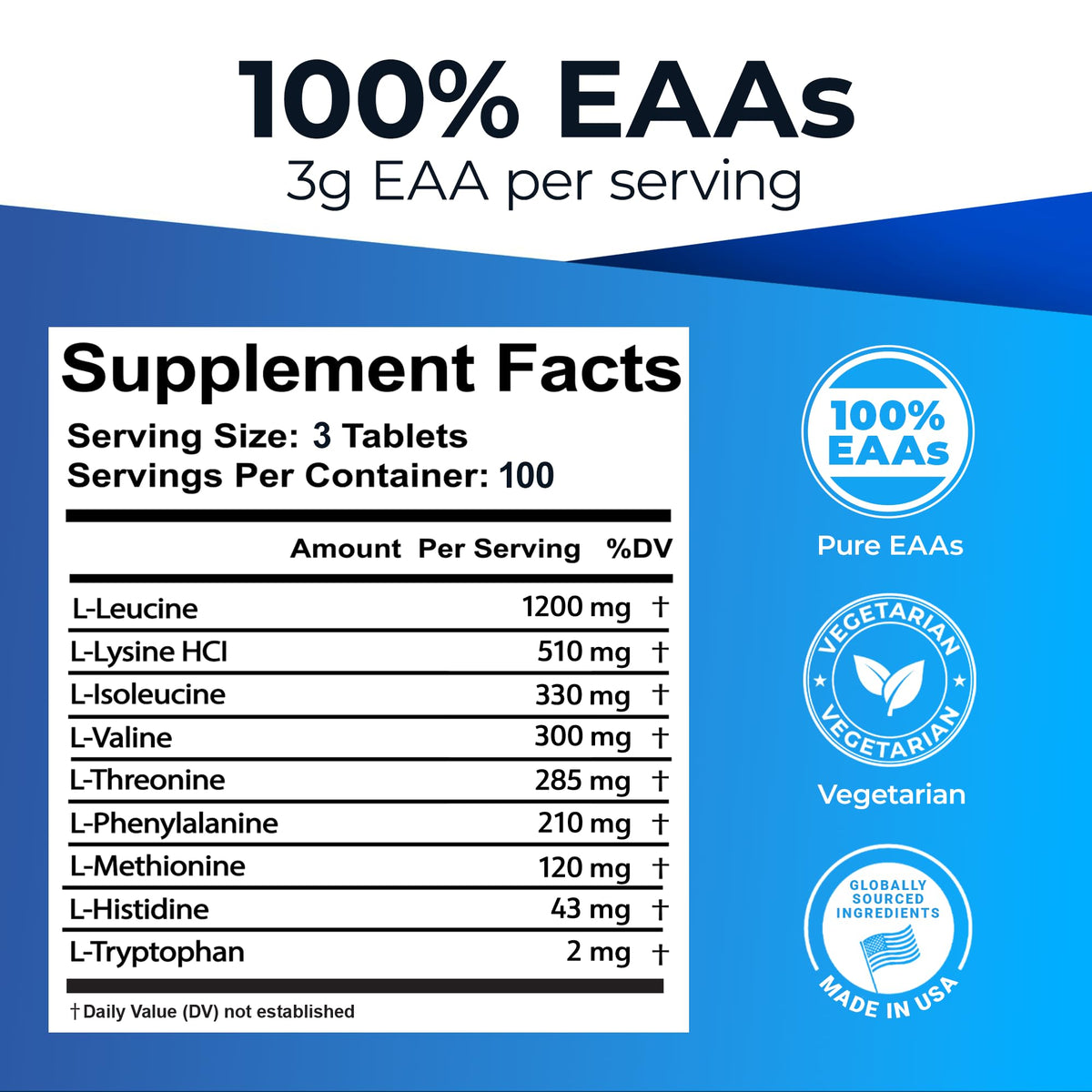 Emballage des Ultimate Acides Aminés Essentiels 3000mg