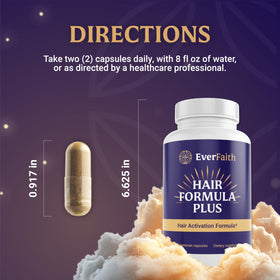 Emballage des vitamines pour cheveux EVERFAITH