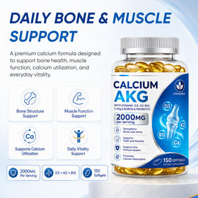 Emballage du Calcium AKG 2000mg JTEVEweu