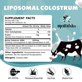 Emballage du colostrum bovin Marafiki, 200g