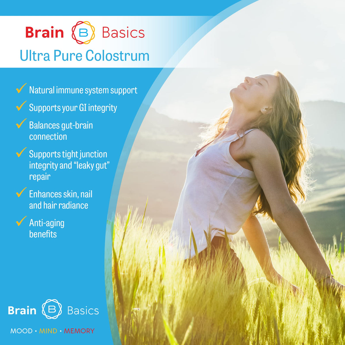 Emballage du colostrum Ultra-Pur Brain Bean, 120g