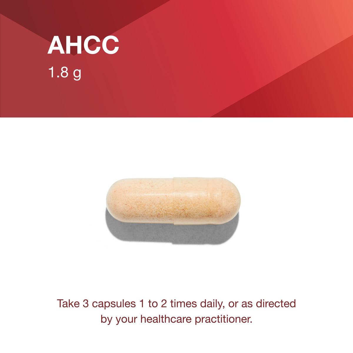 Emballage du complément alimentaire AHCC 600mg avec informations nutritionnelles