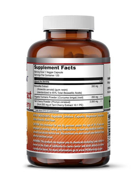 Emballage du complément alimentaire Amazing Nutrition Boswellia Curcuma Cerise Acide