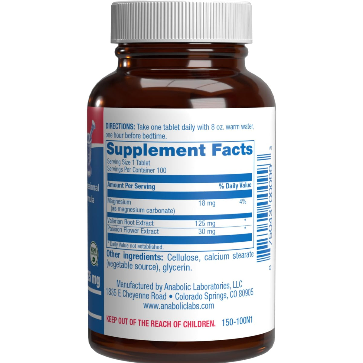 Emballage du complément alimentaire Anabolic Laboratories, format 118g