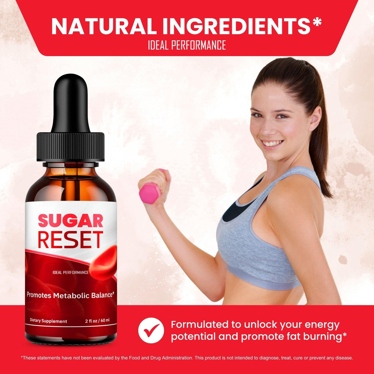 Emballage du complément alimentaire IDEAL PERFORMANCE Sugar Reset