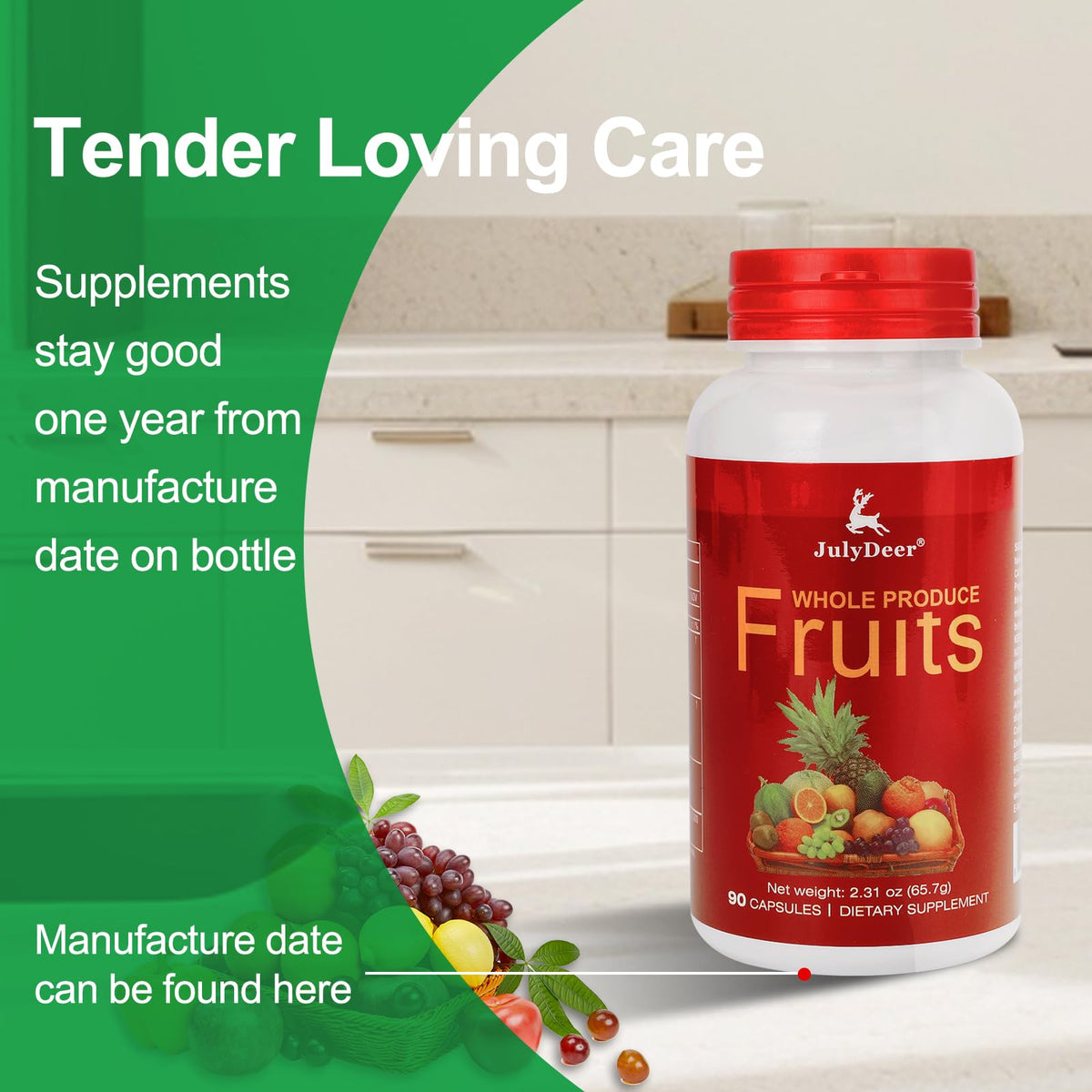 Emballage du complément alimentaire JulyDeer vue arrière