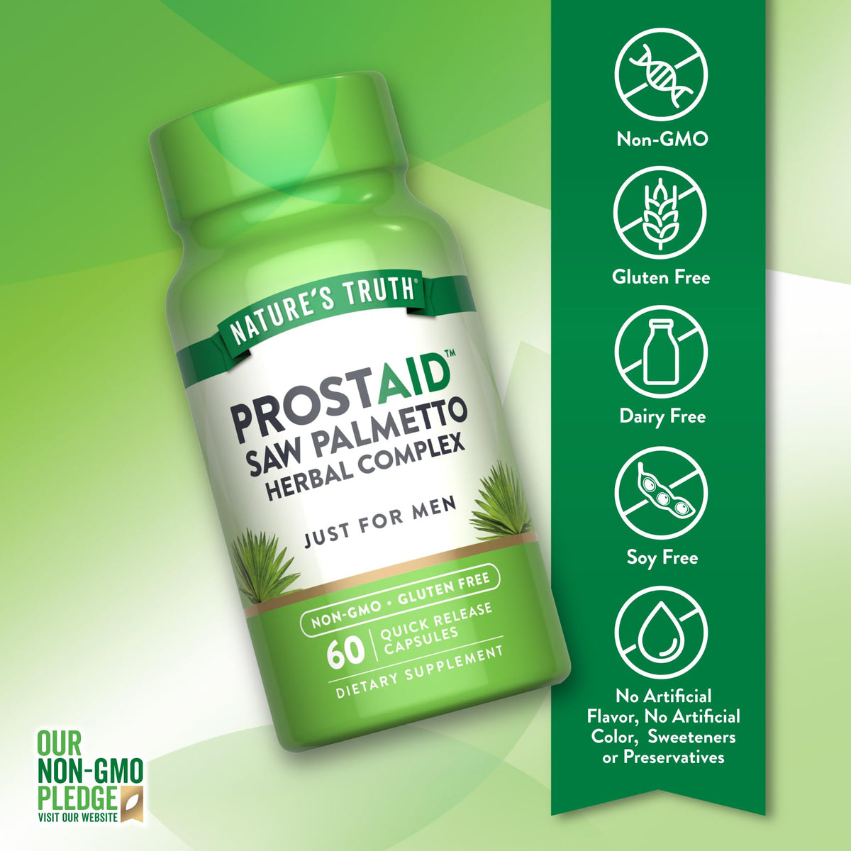 Emballage du complément alimentaire Nature's Truth Prostate