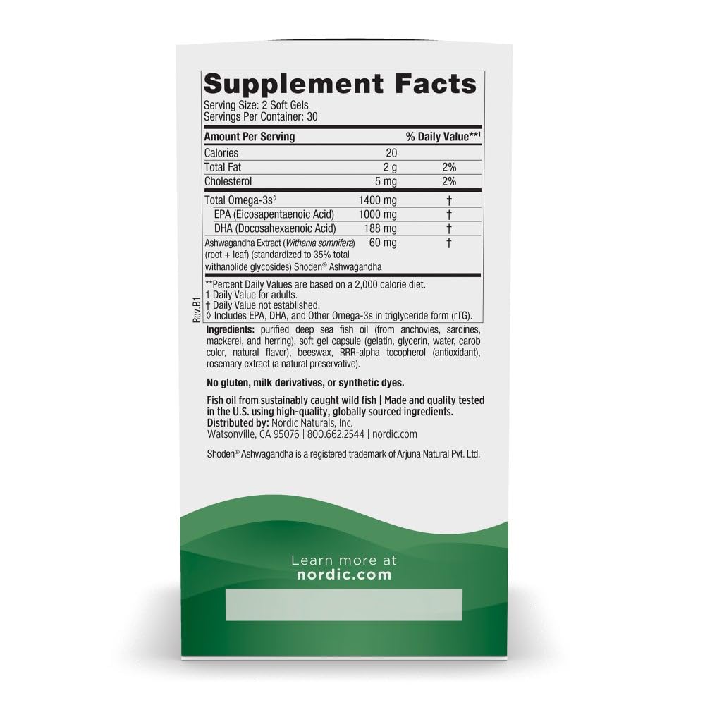 Emballage du complément alimentaire Nordic Naturals Mood Support