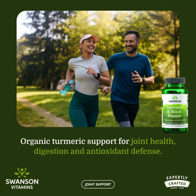 Emballage du complément alimentaire Swanson Curcuma & Poivre Noir