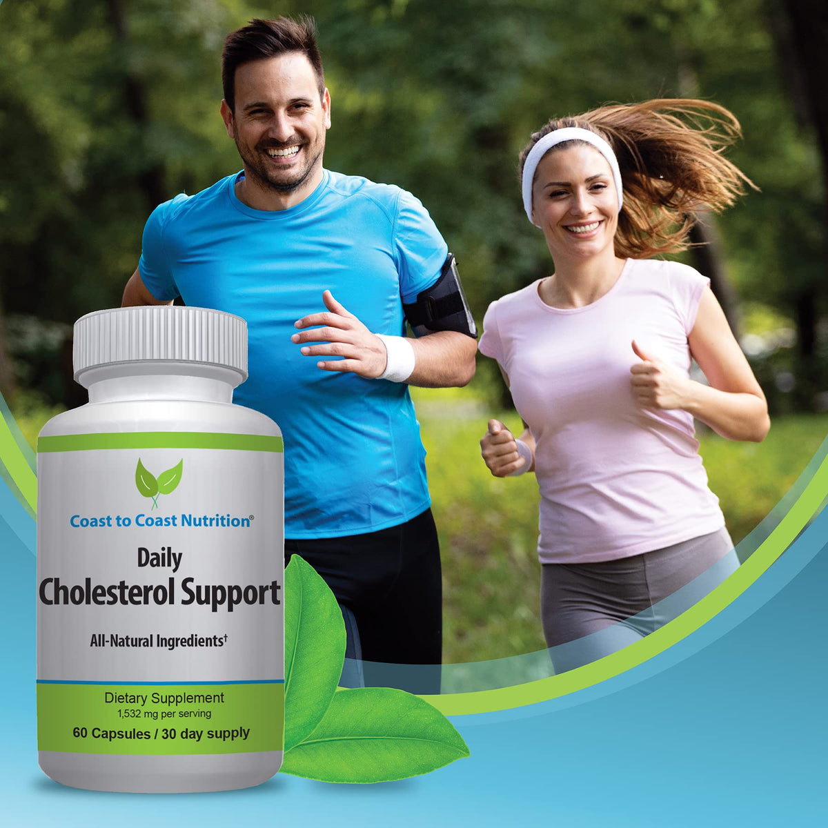 Emballage du complément cholestérol Coast to Coast Nutrition